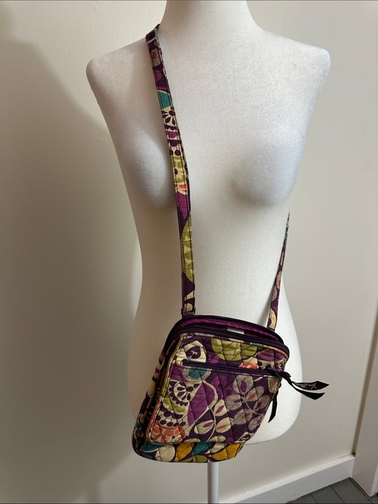 Vera Bradley Handbags - Vera Bradley Quilted Floral Crossbody in Purple Multi